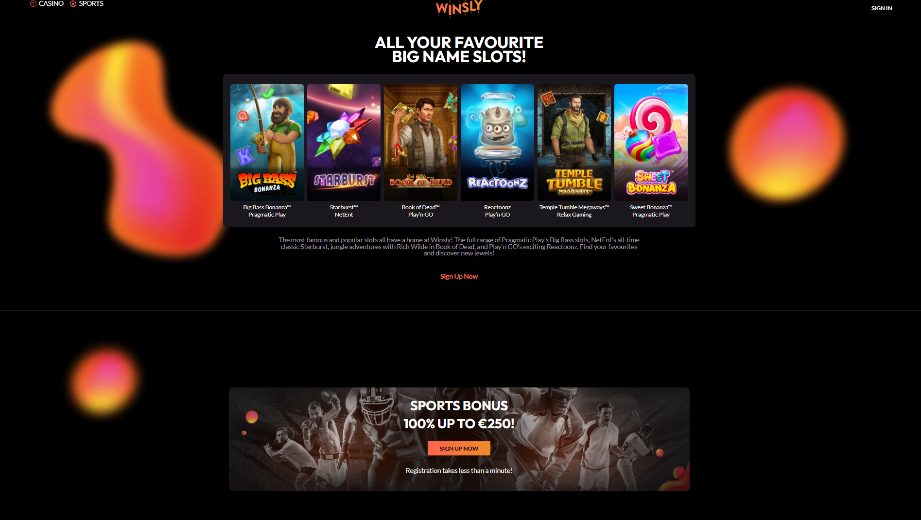 winsly casino sports